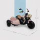 thumbnail image 3 of Moto electrica para niño y niña montable chopper con copiloto y musica color rosa, 3 of 4