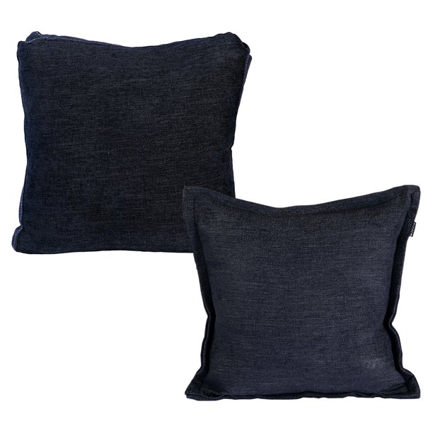 Set de 2 Cojines (1 Cuadrado + 1 Cuadrado Grande) Azul