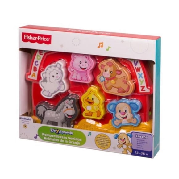 Rompecabezas para bebés Mattel Fisher-Price Sonido de Animales Varios Modelos 1 Pieza