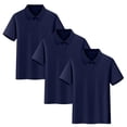 thumbnail image 2 of Conjunto de 3 piezas para niños y niñas: blusa de manga corta, uniforme escolar, camiseta deportiva, suave, transpirable, informal y bonita, como se muestra en la imagen, paquete de 3, de 2 a 15 años., 2 of 5