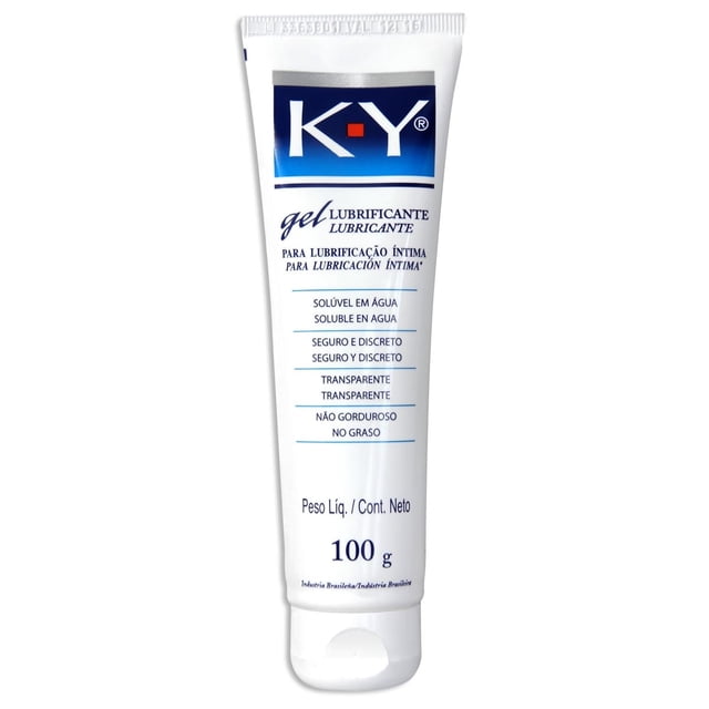 k-y gel lubrican 100g k-y k-y gel Gel lubricante K-Y 100 g, tubo blanco y azul en vista frontal centrada con logo K-Y y texto en español que indica lubricante soluble en agua, transparente y no graso; indicado para cuidado íntimo. a menudo usado como lubricante personal para confort en parejas y viajes.