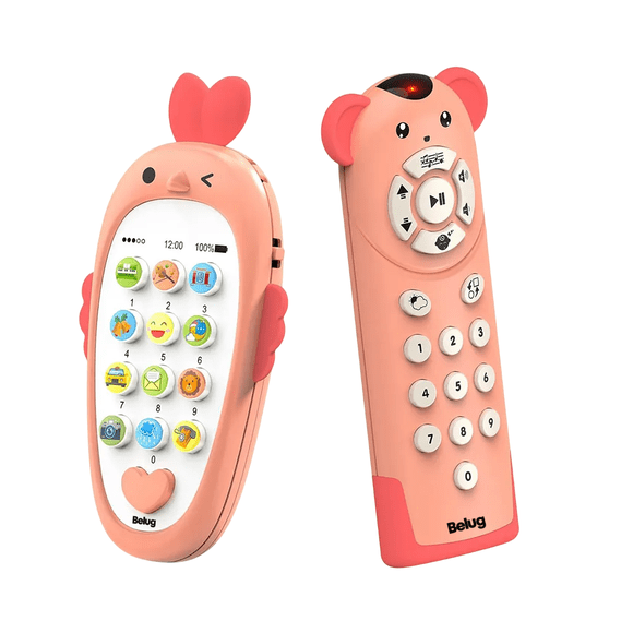 Telefono Didactico Belug Bebe Juguete ROSA CLARO