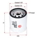 thumbnail image 1 of Filtro Para Aceite Nx 1993 Nissan L4 2.0L, 1 of 3