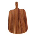 thumbnail image 4 of Tabla de cortar de madera de acacia, bloque de carnicero decorativo, tabla de quesos para uso en la cocina. 33 cm x 20 cm, 4 of 9