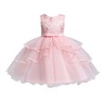 thumbnail image 1 of Vestido Para Niñas, Ropa Para Niñas Pequeñas, Vestido De Princesa Sin Mangas De Encaje Para Niños Pequeños, Vestido De Fiesta De Tul, Ropa De Cosplay Rosa Odeerbi  LM103-1271, 1 of 8