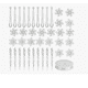thumbnail image 1 of Xtellar 41pcs Adornos Navideño Copos De Nieve Decoraciones Navidenas, 1 of 1