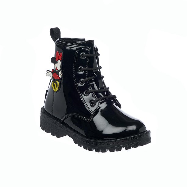 Bota Tropicana Disney Niña Juvenil Mimie Mouse Moda Casual Cómoda Negro Charol 005B4E negro 18