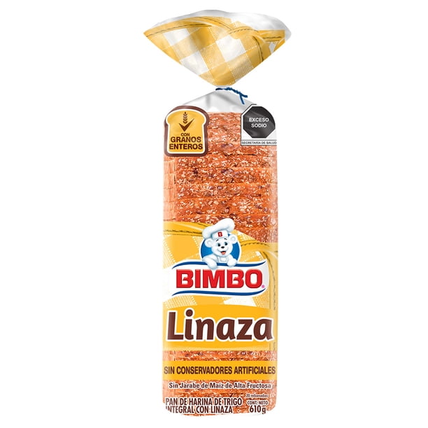 Pan integral Bimbo con linaza 610 g