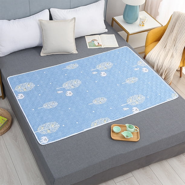 Uuiauoio Washable Pads for Beds for Incontinence Adults-59x39.37 Inch - Hide Stains - Waterproof Underpads for Elderly - Reusable Bed Pad for Bedwetting