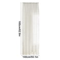 thumbnail image 3 of Cortinas Largas Transparentes de Gasa Blanca para Sala de Estar, Dormitorio, Ventana, Puerta Corrediza de Vidrio, Bordadas, Modernas, a Rayas., 3 of 7