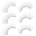 thumbnail image 2 of 3 pares de pestañas postizas, pestañas artificiales, maquillaje, pestañas postizas blancas, maquillaje, pestañas postizas, 2 of 6