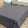 thumbnail image 4 of Juego de cama de 4 piezas para dormitorios | Poliéster suave lavado | Tamaños individual y matrimonial | Diseño reversible | Incluye funda nórdica, sábana ajustable y 2 fundas de almohada, 4 of 6