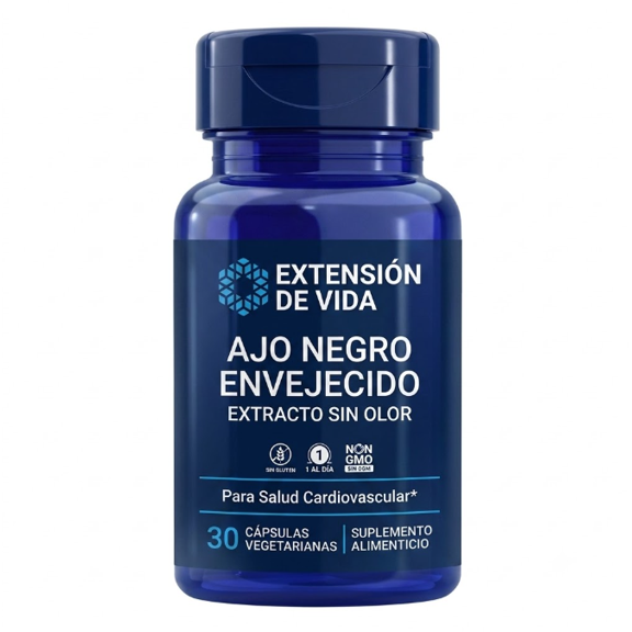LIFE EXTENSION | Ajo negro envejecido | 30 Cápsulas vegetarianas