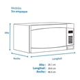 thumbnail image 4 of Horno de Microondas GE Appliances 0.9 Pies Cúbicos Acero Inox, 4 of 4