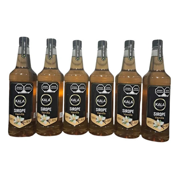 Kit de 6 Jarabes Kala Para Preparar Bebidas De 1 Lt Sabor Vainilla