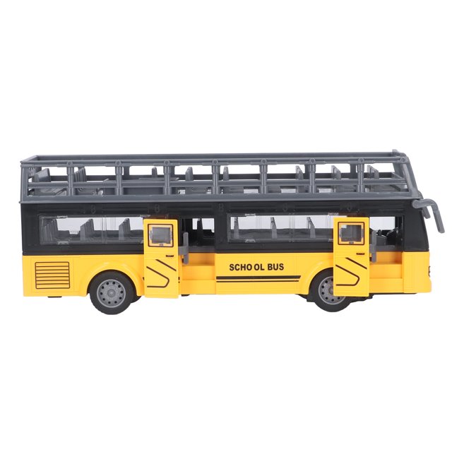 Autobús RC De Dos Pisos, Autobús RC Puertas De Apertura Eléctricas De Alta Simulación Fácil De Controlar 4 Canales Detalles Finos Para Colección