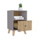 thumbnail image 1 of Mesa de Noche Excelsior Hamilton Macadamia Gris Madera Aglomerada, 1 of 5