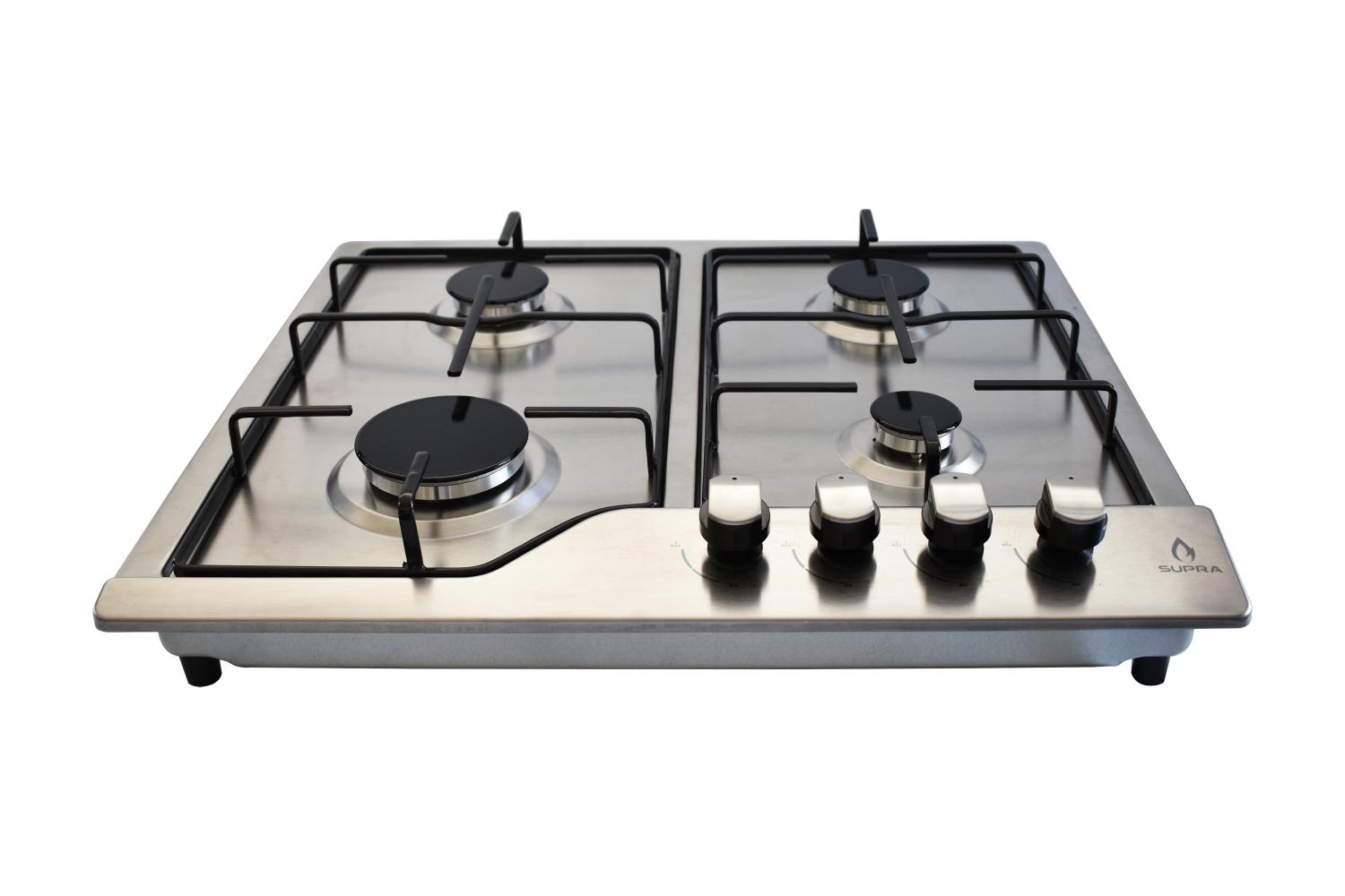 Parrilla de Cocina empotrar 4 Quemadores de Acero 60 cm SUPRA Parrilla NOVA STEEL 60