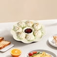 thumbnail image 4 of Platos para Jiaozi con vinagre, platos para snacks, platos para sushi, platos para camarones, platos ajustables, platos portátiles, platos de plástico, platos con marco de metal, platos para, 4 of 9