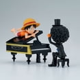 thumbnail image 3 of Banpresto - Monkey D. Luffy y Brook, Figura de Colección, One Piece World Collectable Log Stories, 19 cm (7.5"), Figura Oficial, 3 of 9