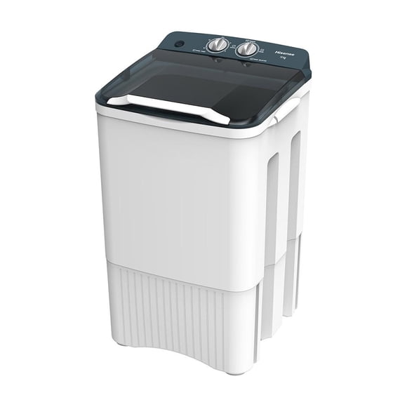 Lavadora Hisense Una Tina 15 kg Tapa de color Gris