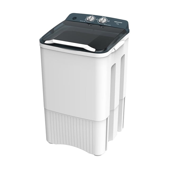 Lavadora Hisense Una Tina 15 kg Tapa de color Gris