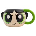 thumbnail image 1 of Taza Grande de Cerámica, Diseño Esculpido en 3D, Chicas Super Poderosas, Modelo Bellota, Capacidad 591 mililitros, 1 of 4