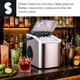 thumbnail image 3 of Máquina De Hielo Portátil De Encimera Con Asa Y Pala Maquina De Hielo De Bala Con 2 Tamaños De Hielo 8 Cubos En 6 Minutos Maquina Hielo De Limpieza Automática Para Bar y Fiestas, 3 of 7