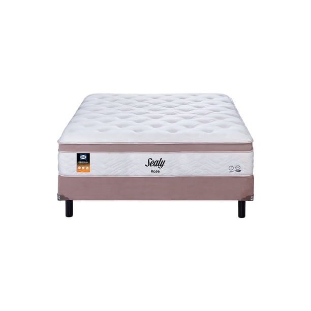 JUEGO SEALY ROSE, QUEEN SIZE