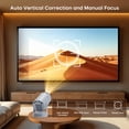 thumbnail image 4 of Magcubic Mini Proyector 8K Compatible con WiFi 6 y BT 5.4, Altavoz con Base de Sonido de 5W, Proyector Portátil Automático con Teclado Vertical Giratorio 180° para Hogar Recámara Películas para, 4 of 11