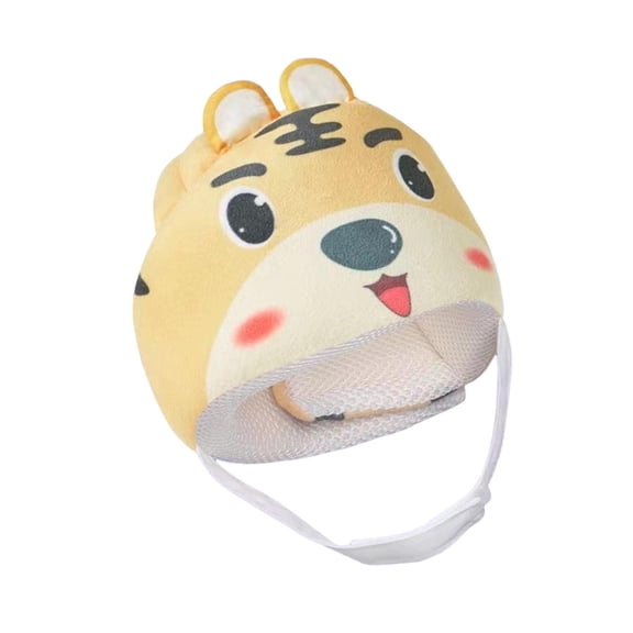 Cascos para bebé, gorro para bebé, anticaída, anticolisión, transpirable, cascos de dibujos animados, sombrero ajustable para niños que caminan Tigre