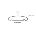 thumbnail image 4 of Lekihaqq Non-slip Hangers Non-marking Thicker Models Without Shoulder Corner Drying Rack Household Clothes Racks Stainless Steel Black White, 4 of 7