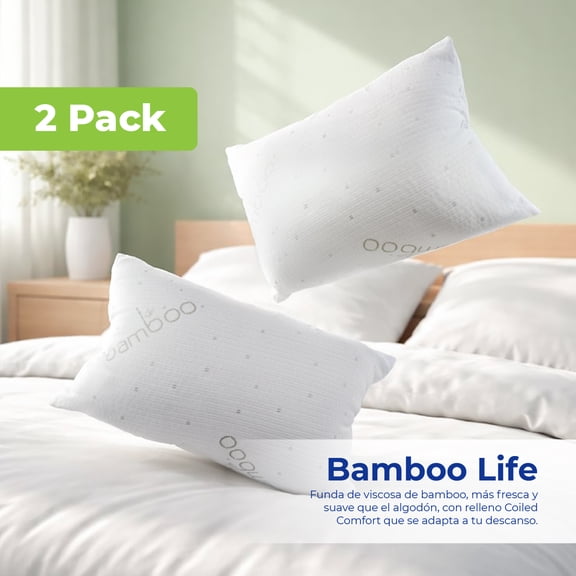 Almohadas 2 Pack Bamboo Plus Spring Air Estandar