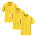 thumbnail image 2 of Conjunto de 3 piezas para niños y niñas: blusa de manga corta, uniforme escolar, camiseta deportiva, suave, transpirable, informal y bonita, como se muestra en la imagen, paquete de 3, de 2 a 15 años., 2 of 5