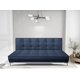 thumbnail image 2 of Sofa Cama Reclinable El Bazar Store Zeus Azul Marino Terciopelo Futon 3 posiciones Abotonado Sala, 2 of 5