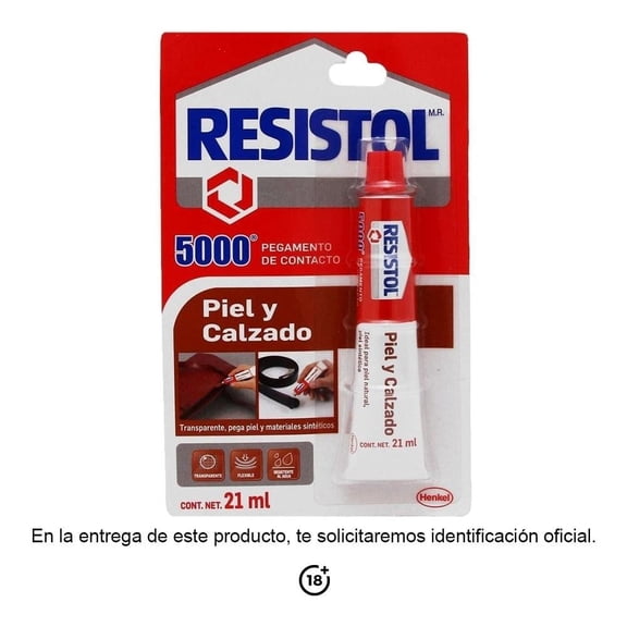 Pegamento de contacto Resistol 5000 piel y calzado 21 ml