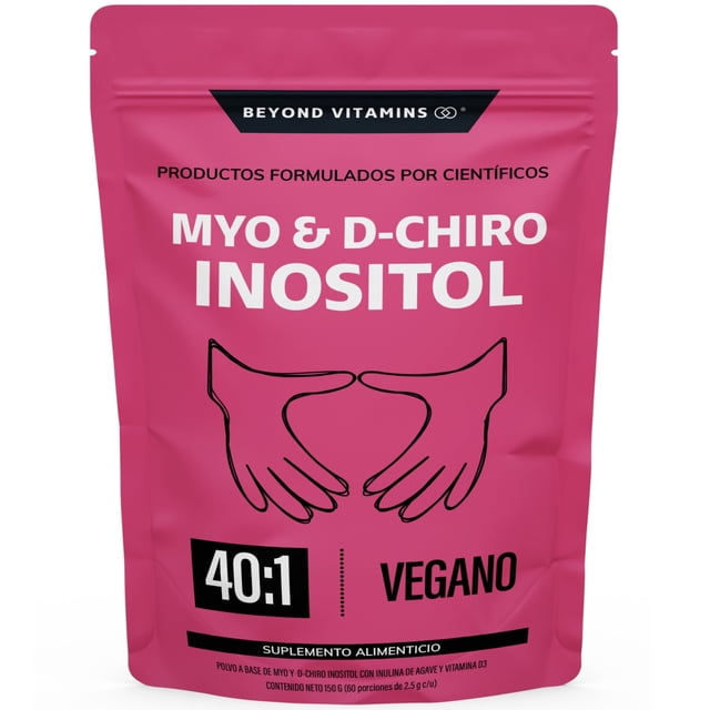 Suplemento Alimenticio Beyond Vitamins Myo y D-Chiro Inositol Vegano 150 gr Vitaminas en Polvo