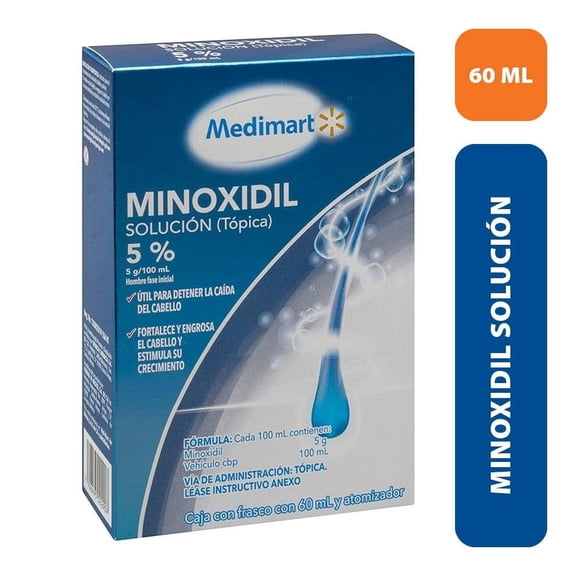 Minoxidil Medimart solución 5 % 60 ml