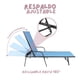 thumbnail image 3 of Camastro Reclinable Metálico Textileno Azul Jardín Alberca Terraza, 3 of 5