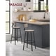 thumbnail image 1 of VASAGLE Taburete Alto, Juego de 2, Taburetes Altos de Cocina, con Respaldo, Asiento de 73 cm de Altura, Fácil Montaje, Estructura de Acero, Estilo Industrial, Greige y Negro, 1 of 6