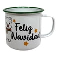 thumbnail image 3 of Taza Prichos Esmaltada con Frases Navideñas, 9 cm x 9 cm x 13 cm, Varios Modelos, 1 Pieza, 3 of 4