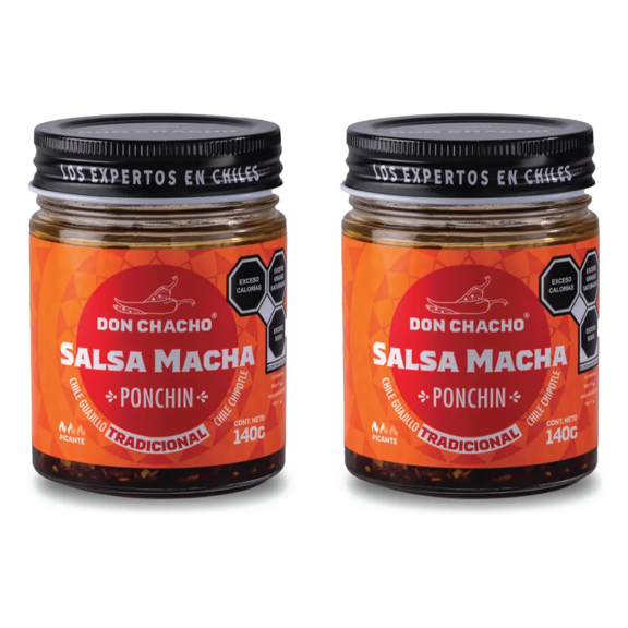 Salsa Macha Tradicional Ahumada Ponchín Don Chacho 2 Pack