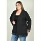 thumbnail image 2 of Blazer con detalle de encaje Roman Fashion /Tallas Extras, 2822 (Negro) negro 40, 2 of 7