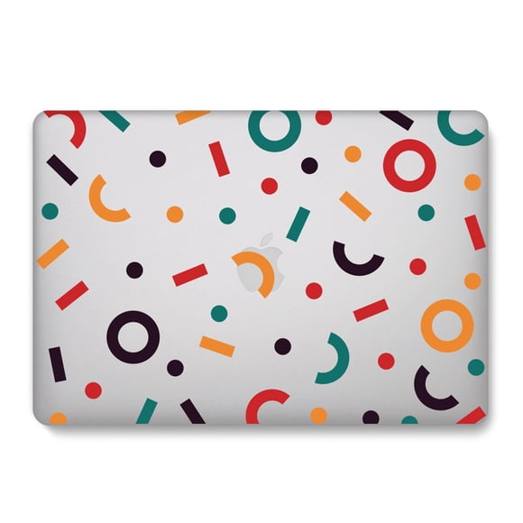 Funda izÜg dura, carcasa compatible con MacBook Air de 13 pulgadas (modelos: A1369 y A1466, Versión 2010-2017) Confetti