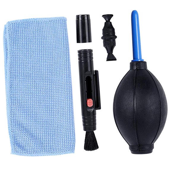 Kit de limpieza de cámara limpiador con sopdor de polvo/paño de limpieza/herramientas de de limpieza para LCD DSLR telescopio