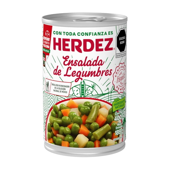 Ensalada de legumbres Herdez 400 g