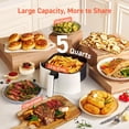 thumbnail image 2 of COSORI Air Fryer Pro LE - Freidora de aire de 5 cuartos de galón, con 20 forros de papel, 10 funciones que se secan, hornean, asan y precalientan, recordatorio de agitación, hasta 450 °F, 85% menos, 2 of 5