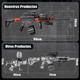 thumbnail image 4 of Pistola De Hidrogel Belug  Negro Rojo, 4 of 5
