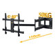 thumbnail image 2 of Soporte Tv Pared Con Brazo 109cm Para 42-86 Pulgadas Malubero, Negro, 2 of 5