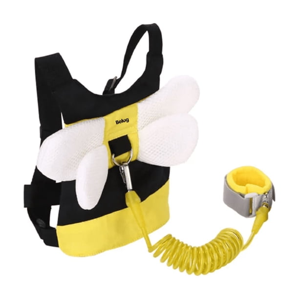 Arnés 3 En 1 Para Niños Pequeños ABEJITA Belug, Negro Amarillo